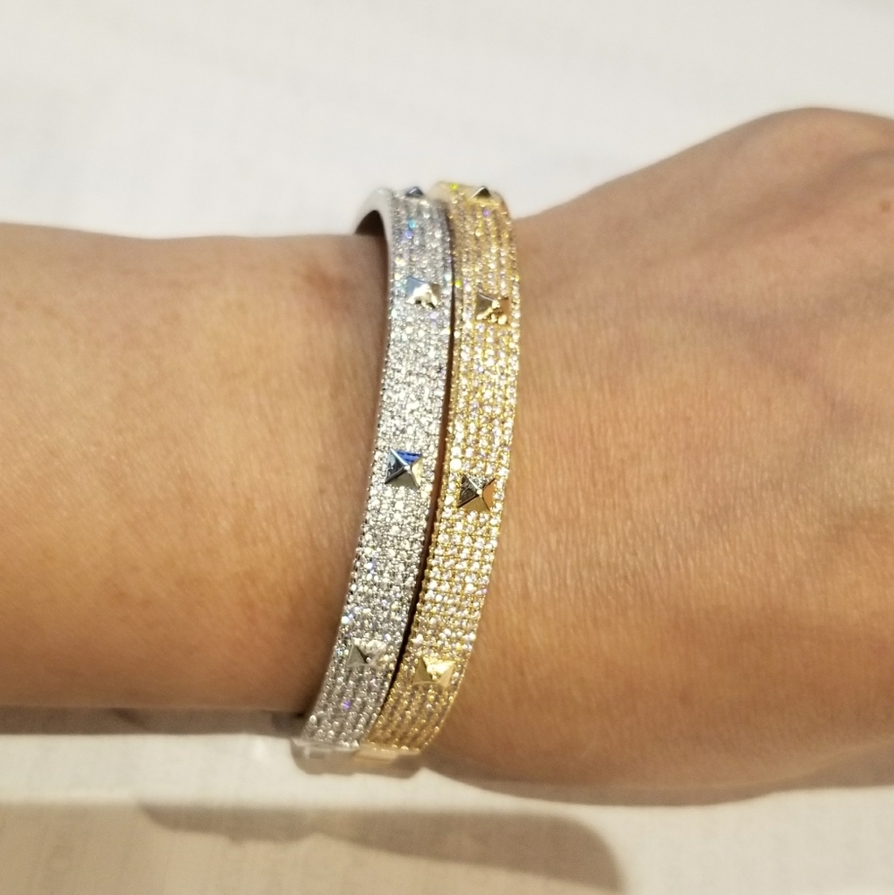 NEW Studs Micro Pave Diamond CZ Bracelet